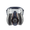 Werkzeuge – Qualität für Profis Vorderansicht der GVS Elipse SPR401 A1P3 Integra-Halbgesichts-Atemschutzmaske mit angeschlossenen Filtern und einem klaren Visier zum Schutz der Augen, perfekt für alle, die nach erschwinglicher Schutzausrüstung als Ergänzung zu ihren günstigen Einkäufen bei Elektrowerkzeugen suchen. Jetzt kaufen