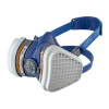 Werkzeuge – Qualität für Profis Blau-weiße GVS Elipse SPR495 A2P3 Atemschutzmaske mit verstellbaren Bändern und Filterkartuschen zum Schutz vor Gasen und Dämpfen (Größe S/M), ideal für die Arbeit mit einem Akkuschrauber-Set. Jetzt kaufen