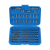Werkzeuge – Qualität für Profis Das Condor Sicherheitsbit-Sortiment, ein 100-teiliges Set mit verschiedenen Schraubendreherbits in den Größen 1/4
