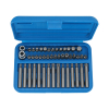 Werkzeuge – Qualität für Profis Blauer Koffer mit einem Condor Bit-Sortiment, 46-tlg., 3/8+1/2