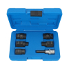 Werkzeuge – Qualität für Profis Ein Condor Injektoren-Demontage-Einsätze, 6-tlg., M14-27-Set im blauen Kunststoffkoffer, mit sechs Metallsteckschlüsselaufsätzen unterschiedlicher Größen und Formen, ideal zur Ergänzung Ihres Akkuschrauber-Sets. Jetzt kaufen