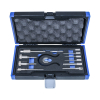 Werkzeuge – Qualität für Profis Der Condor Motoreinstell-Werkzeug-Satz, entwickelt für Transporter wie Fiat, Opel, PSA und Renault, wird mit einer Auswahl an Steckschlüsseln, einem Adapter und einem Schraubenschlüssel in einem schwarz-blauen, mit Schaumstoff ausgekleideten Koffer geliefert – ideal für alle, die ihre Sammlung erweitern oder ein Werkzeug kaufen möchten. Jetzt kaufen