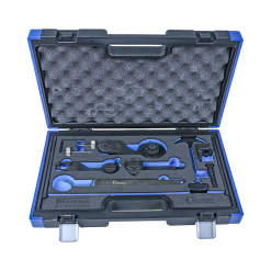 Werkzeuge – Qualität für Profis Der Condor Motoreinstell-Werkzeug-Satz, der für VAG-Motoren mit 1,0/1,2 und 1,4 l konzipiert wurde, ist übersichtlich in einem schwarz-blauen, mit Schaumstoff ausgekleideten Koffer untergebracht und bietet eine Reihe von Werkzeugen für jedes Projekt. Dieses Set ist ideal für alle, die nach günstigen Elektrowerkzeugen suchen. Es kombiniert Innovation nahtlos mit Kosteneffizienz und ist somit eine unverzichtbare Ergänzung für jeden Werkzeugkasten. Jetzt kaufen