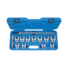 Werkzeuge – Qualität für Profis Blauer Werkzeugkoffer mit einem umfassenden Satz Gabelschlüssel und Griffverlängerungen, perfekt für alle, die in den Condor Hahnenfuss-Schlüssel-Satz, 13-tlg., 1/2