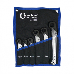 Condor Leitungs-Knarren-Ringschlüssel-Satz, 6-tlg., 10-22 mm