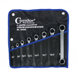 Condor Ringschlüssel-Satz, 8-tlg., flach, 6-22 mm