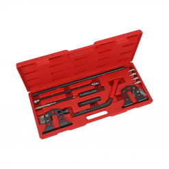 Werkzeuge – Qualität für Profis Ein Condor Gerüstbau-Ratschenschlüssel, 19 x 22 mm, untergebracht in einem roten Kunststoff-Werkzeugkasten, mit einer Auswahl an Werkzeugen und Aufsätzen aus schwarzem Metall, ideal für den engagierten Heimwerker, der Profi-Werkzeuge oder ein Akkuschrauber-Set sucht. Jetzt kaufen