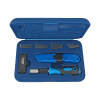 Werkzeuge – Qualität für Profis Der Condor Spezial Schaber- und Messersatz, 27-tlg. umfasst einen blauen Kunststoffkoffer mit einem vielseitigen Klingensatz, einem stabilen Griff und einer praktischen Klingenaufbewahrungsbox und ist somit ideal für die Organisation Ihrer Werkzeuge zusammen mit einem Akkuschrauber-Set oder anderen preisgünstigen Elektrowerkzeuge-Optionen. Jetzt kaufen