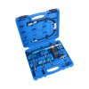 Werkzeuge – Qualität für Profis Blauer Kunststoffkoffer mit dem 9-teiligen Condor LKW-Kühlsystem-Abdrückwerkzeug-Satz, mit mehreren abnehmbaren Düsen und einem flexiblen Schlauch im Inneren – ideal für alle, die ein Werkzeug kaufen möchten. Perfekt für alle, die Elektrowerkzeuge zu einem erschwinglichen Preis suchen. Jetzt kaufen
