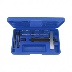 Werkzeuge – Qualität für Profis Blauer Kunststoffkoffer mit einem umfangreichen 13-teiligen Condor Kugellager-Innen-Abzieher-Satz von ø 20-95 mm, mit zahlreichen Aufsätzen und Komponenten, übersichtlich im Inneren angeordnet – ein Muss für alle, die für ihr nächstes Projekt in Profi-Werkzeuge kaufen möchten. Jetzt kaufen