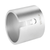 Werkzeuge – Qualität für Profis Ein silberner zylindrischer Metalladapter aus dem 24-teiligen Condor Universal Druck- und Zughülsen-Satz, mit rechteckigem Ausschnitt und seitlicher Gravur mit φ70/60, perfekt für alle, die professionelles Werkzeug suchen. Jetzt kaufen
