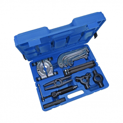 Werkzeuge – Qualität für Profis Ein robuster Kunststoffkoffer in auffälligem Blau beherbergt den Condor Hydraulik-Abziehersatz, ein universelles Werkzeugset mit verschiedenen Aufsätzen und Griffen, deren Innenleben durchdacht organisiert ist – perfekt für Profis, die Wert auf hochwertige Ausrüstung legen. Jetzt kaufen