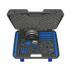 Werkzeuge – Qualität für Profis Ein speziell für die 78-mm-Modelle von Ford, Mazda und Volvo entwickelter Condor-Radlager-Werkzeugsatz in einem blau-schwarzen Hartschalenkoffer mit verschiedenen, übersichtlich angeordneten Werkzeugen im Inneren, der den Kauf eines Schraubenschlüssel-Sets zum idealen Erlebnis macht. Jetzt kaufen