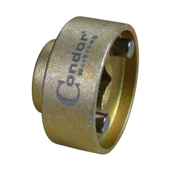 Werkzeuge – Qualität für Profis Ein rundes Metallwerkzeug mit der Marke „Condor“ und zwei sichtbaren zylindrischen Stiften an der Seite, perfekt für jedes Set, für das das Condor Nockenwellen-Mehrwegeventil-Werkzeug, 3-tlg., VAG erforderlich ist. Jetzt kaufen