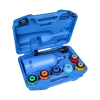 Werkzeuge – Qualität für Profis Blauer Kunststoffkoffer mit dem Condor Öl-Einfülltrichtersatz, einem 8-teiligen Set aus Kunststoff mit Adaptern und abgewinkelten Verlängerungen – ideal für jeden Heimwerker, der seine Reparaturfähigkeiten verbessern möchte. Perfekt für alle, die die Werkzeugkauf-Optionen erkunden und ihren Werkzeugkasten zu Hause erweitern möchten. Jetzt kaufen