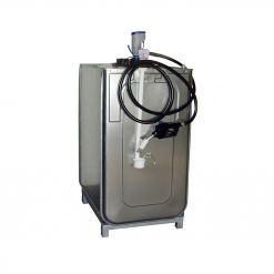 Werkzeuge – Qualität für Profis Die Pressol Tank-1000 l-Flügelzellenpumpe 52 l/min-230 V-50 Hz, EUS-ZVABD-4 m ist ein Metall-Kraftstofftank mit integrierter Pumpe an der Oberseite und sauber aufgerollten Schläuchen an der Seite, ideal für Enthusiasten, die gerne Werkzeuge kaufen und sich an praktischen Projekten beteiligen. Jetzt kaufen