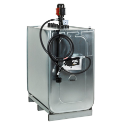 Tank 1000 l – FZP 65 l/min – 230 V / 50 Hz – EUS-ZVABD-4 m | 23 000 736 Metallvorratsbehälter mit Flügelzellenpumpe, Manometer und Zapfpistole. Jetzt kaufen