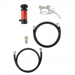 Werkzeuge – Qualität für Profis Das Kraftstoff-Transferpumpen-Set Pressol MOBIFIxx 35 l/min-9,2 gpm-12 V-DC, ABK-ZVD-4 m enthält eine rote und eine schwarze Pumpe, eine silberne Düse und schwarze Schläuche – perfekt für alle, die häufig Profi Werkzeuge kaufen. Jetzt kaufen