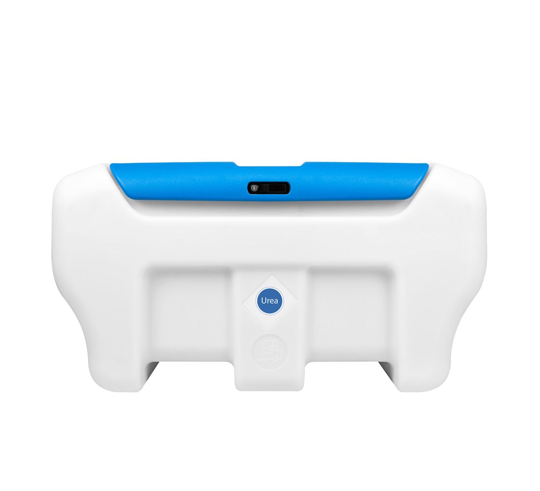 Werkzeuge – Qualität für Profis Der Pressol mobiBLUE-250 l-ZVMUD ist ein rechteckiger weißer Kunststoffbehälter mit der Aufschrift „Urea“ und blauem Griff, der auf Effizienz ausgelegt ist. Spezifikationen: 12 V-30 l/min-EBZDU. Jetzt kaufen