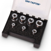 Werkzeuge – Qualität für Profis Der 16-teilige Adapter- und Gewindebohrersatz von UNI TAPTER®, von M3 bis M16, ist übersichtlich in einem schwarzen, mit Schaumstoff ausgekleideten Koffer mit transparentem Deckel angeordnet und bietet die Präzision, die Sie erwarten, wenn Sie in ein hochwertiges Werkzeug für Ihre Projekte investieren. Jetzt kaufen