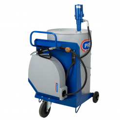 Werkzeuge – Qualität für Profis Pressol Ölsystem-FB-NEF-PNP 3:1-SAR-GDA im eleganten blau-grauen Design ist für einfache Mobilität auf Rädern montiert und wird mit Schlauch und Düse geliefert. Ideal für Profis, die hochwertige Werkzeuge suchen (Profi Werkzeuge kaufen), sorgt es für Effizienz in jeder Werkstattumgebung. Jetzt kaufen