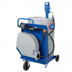 Werkzeuge – Qualität für Profis Industrielle Ölabgabemaschine mit Rädern, Schlauch und Bedienfeld, Marke Pressol Ölsystem-FB-NEF-PNP 3:1-SAR-GDA, SRL 860-200/220-l-BE-HZ-AR-AAS. Ideal für Werkstätten, die Wert auf Qualität legen – ähnlich wie bei der Investition in Profi Werkzeuge kaufen oder der Verwendung eines Akkuschrauber-Sets für präzise Handwerkskunst. Jetzt kaufen