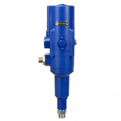 Werkzeuge – Qualität für Profis Die Pressol Pneumatik-Pumpe 5:1-DW-NEF zur Wandmontage mit blauem Industrie-Druckluftsystem und mehreren Anschlussmöglichkeiten ist unverzichtbar für alle, die Profi-Werkzeuge kaufen möchten, denn sie gewährleistet Zuverlässigkeit und Effizienz bei anspruchsvollen Aufgaben. Jetzt kaufen