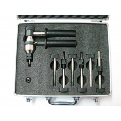 Werkzeuge – Qualität für Profis Das MFX 612 S Blindnietmuttern - Ratsche von Masterfix, ein Werkzeugset mit einem schaumstoffgefütterten Koffer mit Lochschneider, sechs Bohrern und einem Griff, ist perfekt für alle, die Werkzeug kaufen möchten. Erweitern Sie Ihre Sammlung mit diesem preisgünstigen Set. Jetzt kaufen
