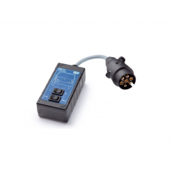 Werkzeuge – Qualität für Profis Wir präsentieren den 12V Zugwagentester / Prüfgerät für Anhängersteckdosen 7-polig ZWT 01, einen Anhängerlichttester komplett mit Steuerkasten und Steckverbinder. Dieses Gerät eignet sich perfekt zum Testen elektrischer Verbindungen an Anhängern und ist eine ideale Ergänzung für alle, die ihre Elektrowerkzeuge-Sammlung nach dem Werkzeugkauf für den gesamten Heimwerkerbedarf erweitern möchten. Jetzt kaufen