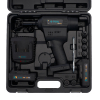 Werkzeuge – Qualität für Profis Wir präsentieren das Q-Tool® Akku-Blindnietmuttergerät Q-Tool® N12XL SET, ein elegantes schwarzes Elektrowerkzeugset, das sich ideal für Heimwerker eignet. Dieses umfassende Set wird in einem praktischen Tragekoffer geliefert und umfasst ein Akkuschrauber-Set mit einer Akku-Bohrmaschine, einem Akkuladegerät, zwei Akkus und einer Auswahl an Bohrern. Jetzt kaufen