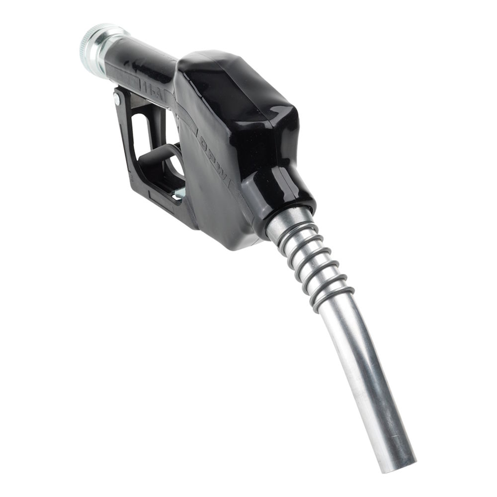 Werkzeuge – Qualität für Profis Das Pressol Automatik-Zapfventil für Diesel, 60 l/min, aus Aluminium mit Bauartzulassung, ist isoliert auf weißem Hintergrund dargestellt. Jetzt kaufen