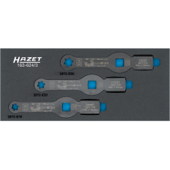 HAZET Schlag-Ringschlüssel Satz 163-624/3 ∙ 3/4 Zoll (20 mm) Vierkant