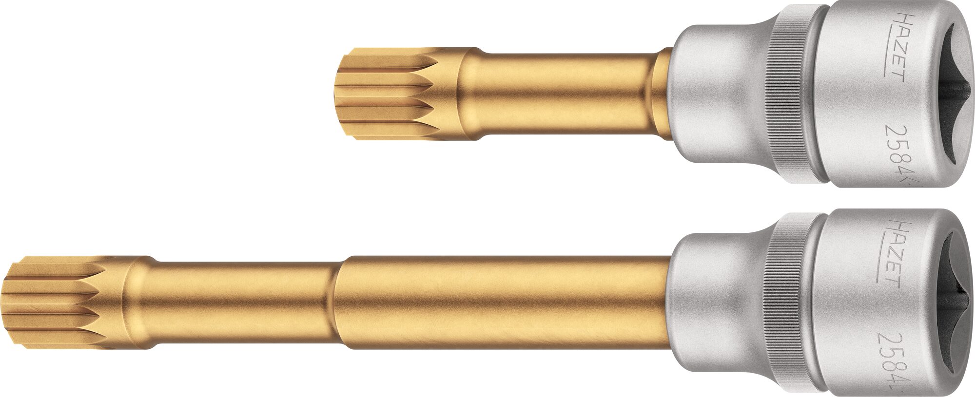 HAZET Schraubendreher-Steckschlüsseleinsatz Satz 2584-12/2 ∙ 1/2 Zoll (12,5 mm) Vierkant