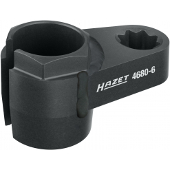 HAZET Abgassonden Einsatz 4680-6 ∙ 1/2 Zoll (12,5 mm) Doppel-Vierkant