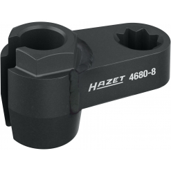 HAZET Abgassonden Einsatz 4680-8 ∙ 1/2 Zoll (12,5 mm) Doppel-Vierkant