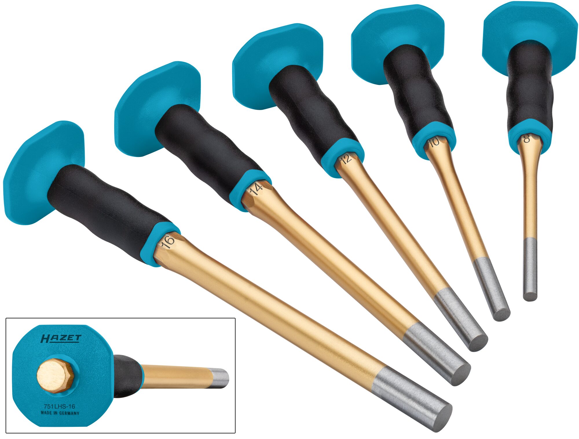 HAZET Splinttreiber Satz ∙ 5-teilig
