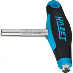 HAZET Doppel Bithalter mit T-Griff 866BH-4 ∙ 1/4 Zoll (6,3 mm) Sechskant