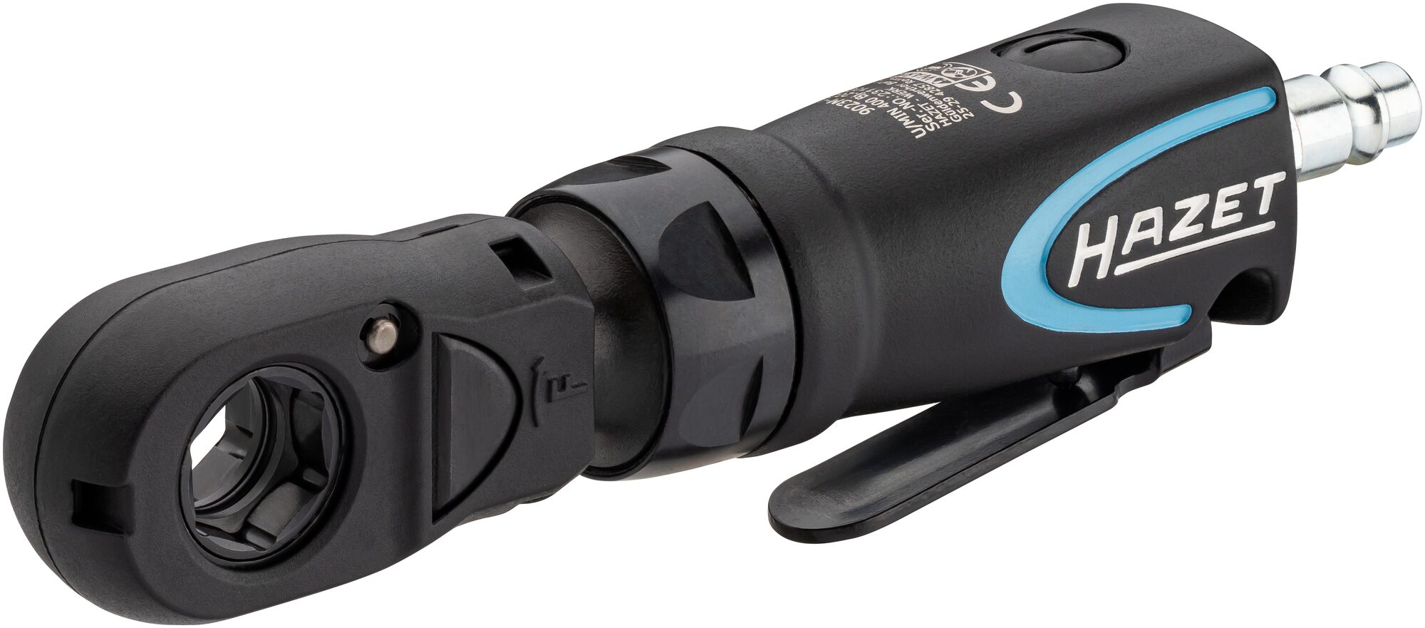 HAZET Mini Multifunktions-Ratschenschrauber 9023M-1 ∙ 1/4 Zoll (6,3 mm) Vierkant, 3/8 Zoll (10 mm) Vierkant, 1/4 Zoll (6,3 mm) Sechskant