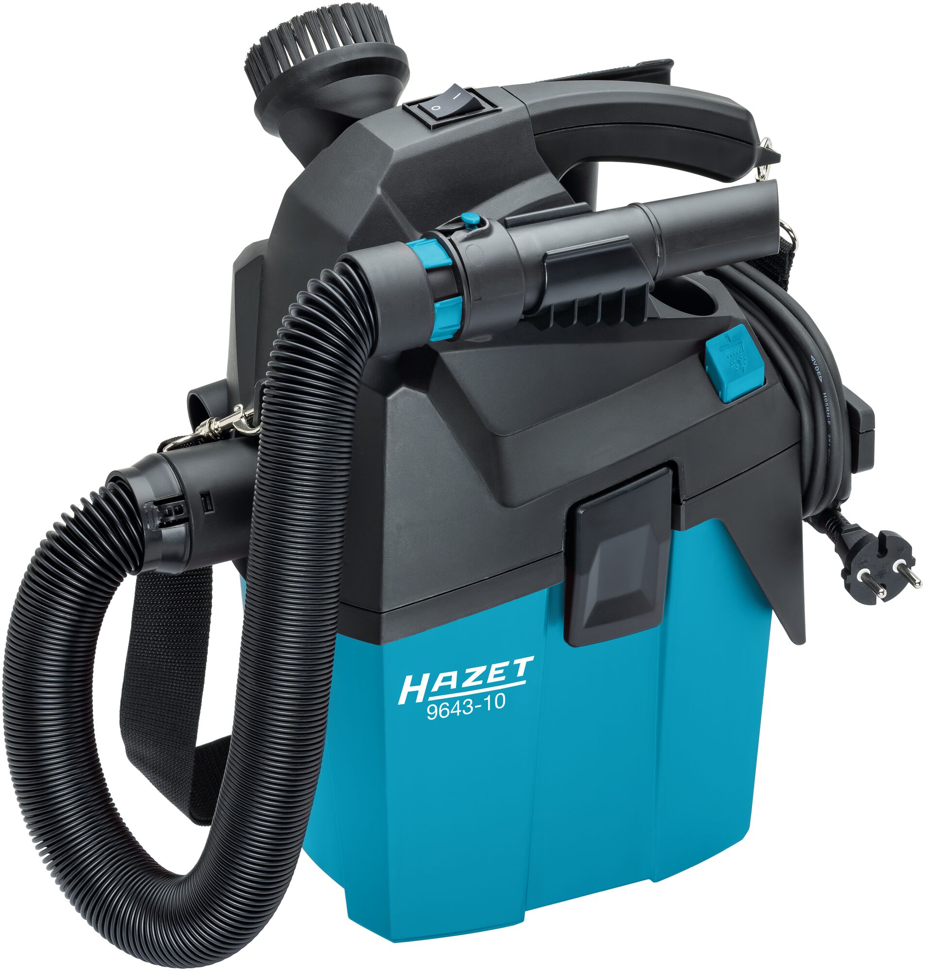 HAZET Trockensauger mit Fahrwerk 9643-10 ∙ L x B x H: 300 mm x 230 mm x 440 mm
