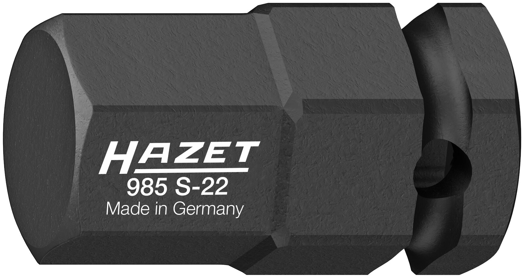 HAZET Schlag-, Maschinenschrauber Schraubendreher-Steckschlüsseleinsatz 985S-22 ∙ 1/2 Zoll (12,5 mm) Vierkant