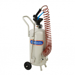 Werkzeuge – Qualität für Profis Das Pressol Sprühgerät-fahrbar, 24 l-pneumatische Förderung ist ein tragbares Druckölsprühgerät mit Manometer, Griff, Schlauch und Rädern. Jetzt kaufen