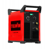 Werkzeuge – Qualität für Profis Ein rot-schwarzes TELWIN LINEAR 450i Schweißgerät mit Bedienknöpfen, Digitalanzeige und Kabelanschlüssen an der Vorderseite. Jetzt kaufen