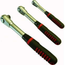 Werkzeuge – Qualität für Profis Eine CONDOR Einhand-Umschaltknarre, 1/2", 240 mm mit schwarz-rotem Griff ist diagonal auf weißem Hintergrund abgebildet. Jetzt kaufen