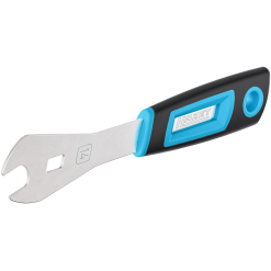 Werkzeuge – Qualität für Profis Ein Handwerkzeug der Marke Hazet mit einer flachen Metallklinge und gekerbten Spitzen, das an einem ergonomischen Griff in Blau und Schwarz befestigt ist. Jetzt kaufen