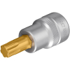 Werkzeuge – Qualität für Profis Eine Nahaufnahme eines HAZET 8809-45IP Schraubendreher-Steckschlüsseleinsatzes – TORX PLUS®-Steckschlüsselbit mit goldfarbener Spitze und silbernem Metallkörper. Jetzt kaufen