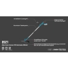 Werkzeuge – Qualität für Profis Blauer und schwarzer Akku-Rasentrimmer mit Teleskopstiel aus Aluminium, verstellbarem Griff, bürstenlosem Schneidkopf (300 mm) und ergonomischem Griff. Die Produktmerkmale sind in deutscher Sprache beschriftet. Jetzt kaufen