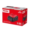 Werkzeuge – Qualität für Profis Rotes und schwarzes Ronix-Schnellladegerät für Akku-Werkzeuge, abgebildet auf der Produktverpackung, wobei die technischen Daten und das Markenlogo auf der Verpackung zu sehen sind. Jetzt kaufen