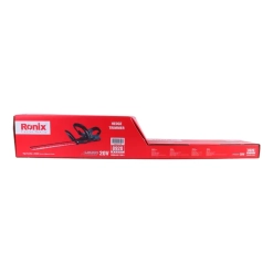 Werkzeuge – Qualität für Profis Eine rote, rechteckige Schachtel mit der Aufschrift „Ronix Hedge Trimmer“, auf deren Verpackung ein Bild der Heckenschere sowie Produktdetails aufgedruckt sind. Jetzt kaufen