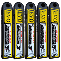 KDS GB 10B EVO Abbrechklingen 18 mm, 10er-Pack, Made in Japan