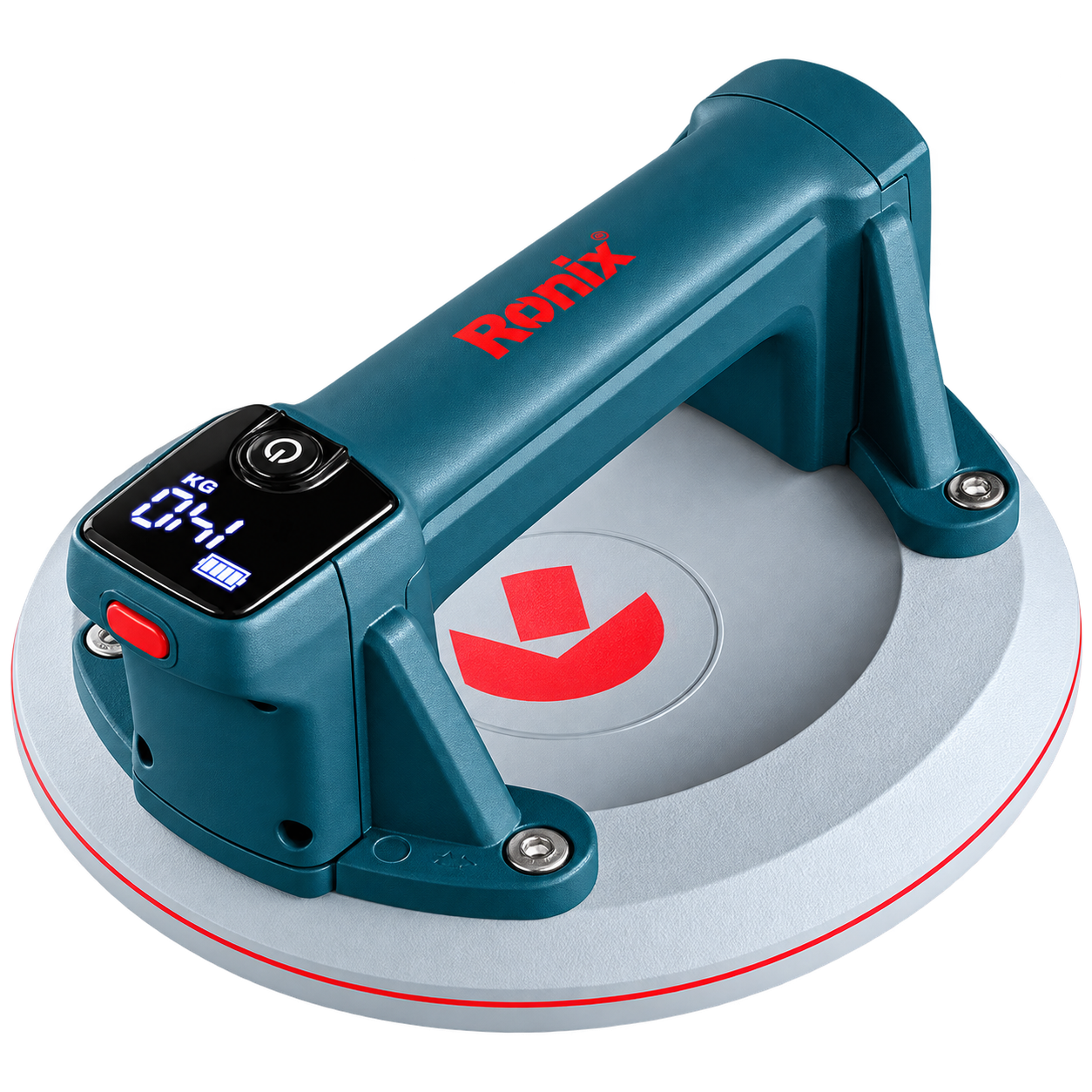 RONIX 8537 Akku-Vakuumsauger mit digitaler Anzeige und 200 mm Saugteller